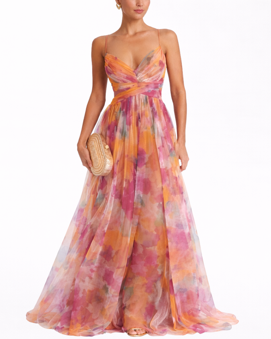 Rosa | Vestido maxi floral encantador