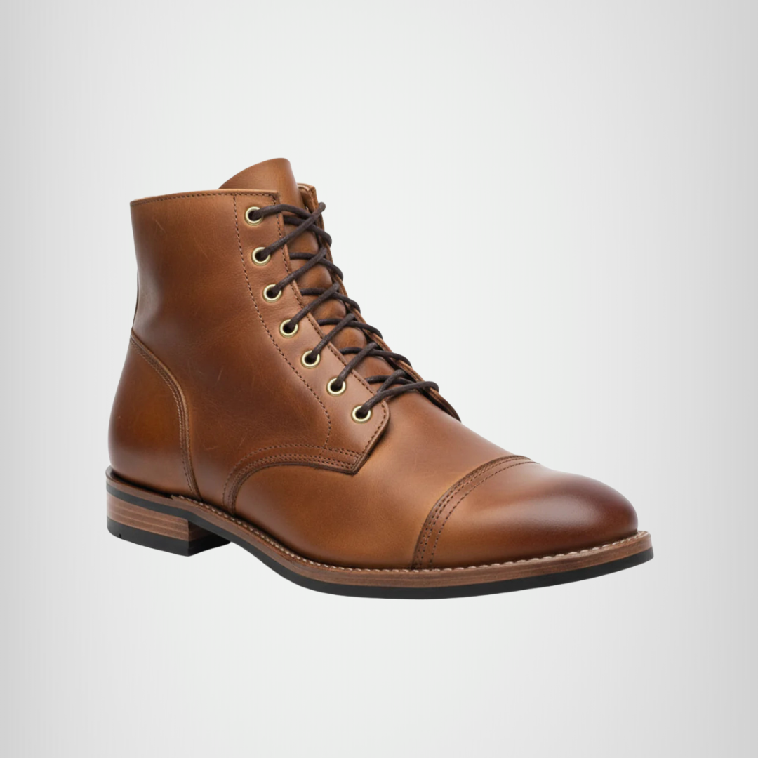 Bronx | Botas de pele robustas para homem
