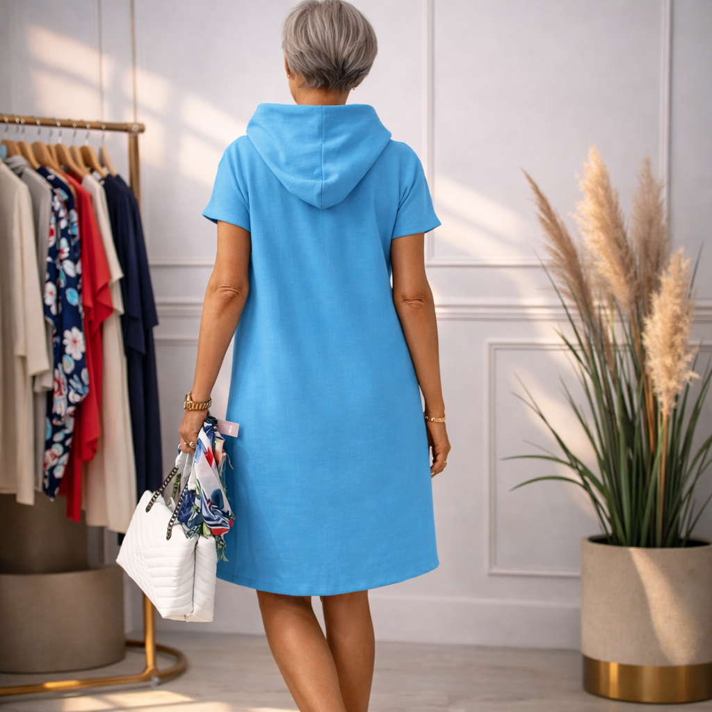 Lolita | Vestido informal con mangas cortas y capucha