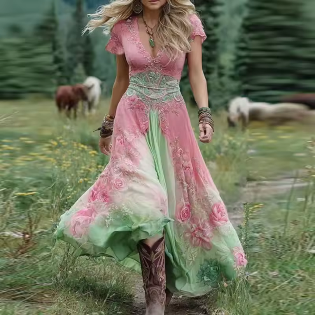 Ale | Vestido Floral Elegante