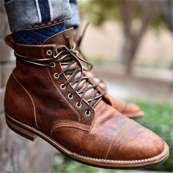 Bronx | Botas de pele robustas para homem