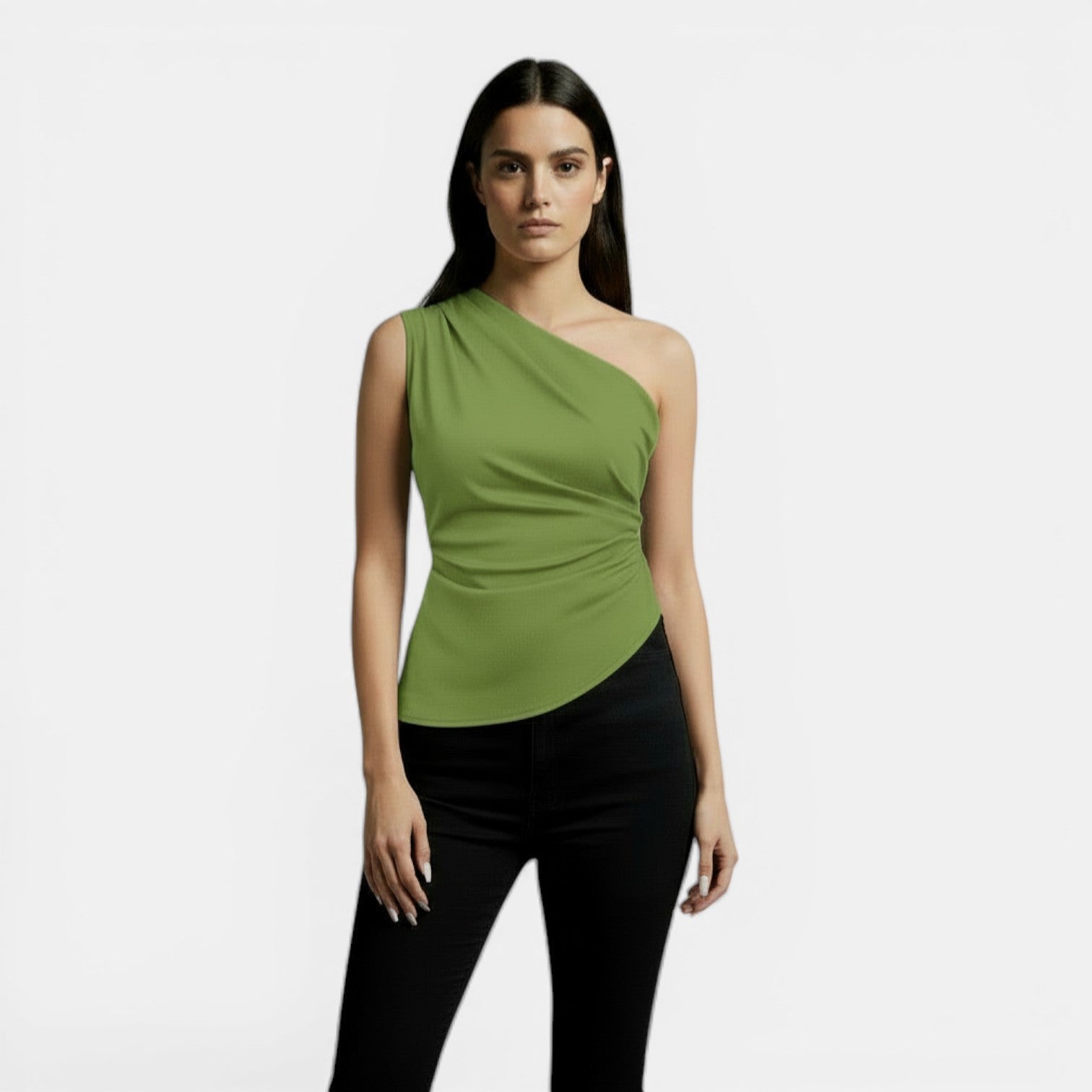 Top Cruzado Elegante Mujer Primavera Slim Fit Moda Chic
