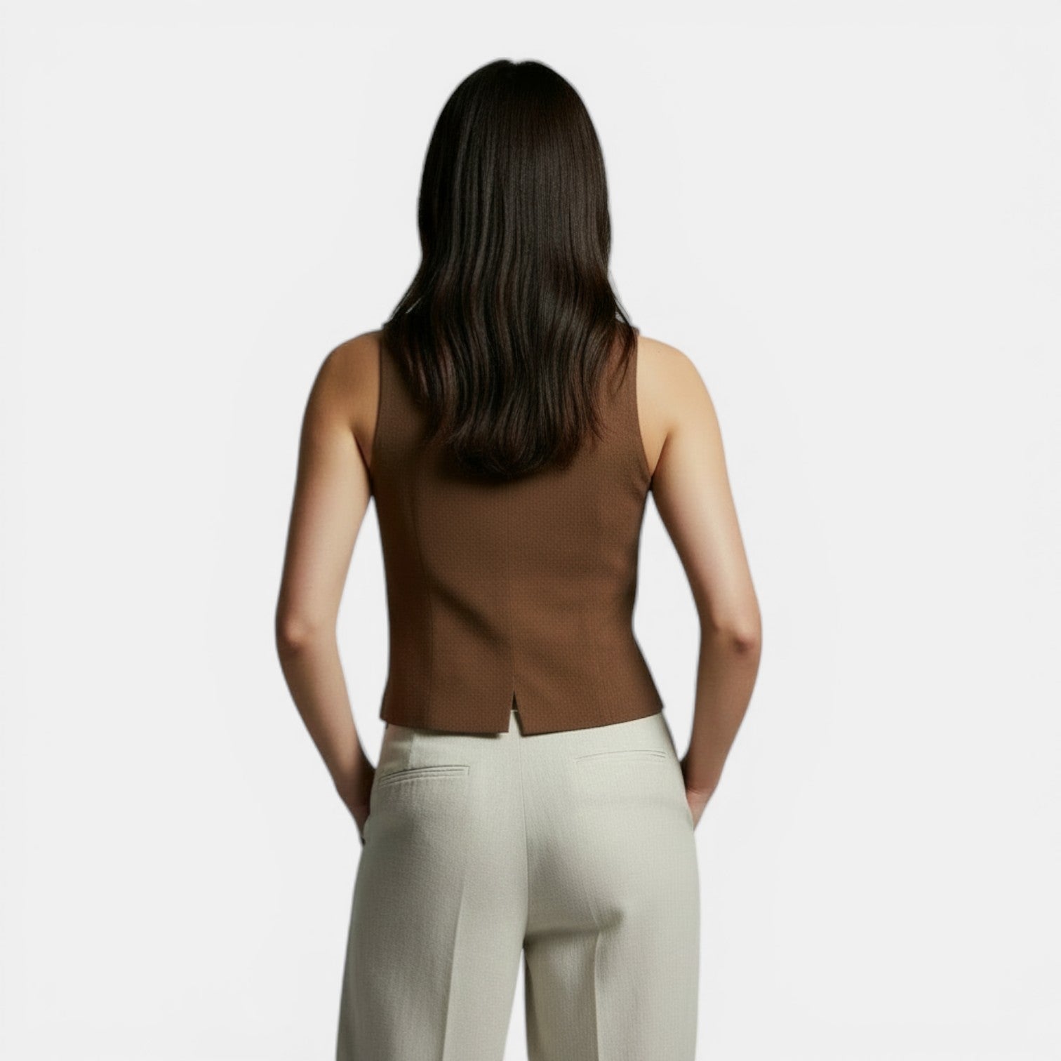 Chaleco Mujer Slim Fit Retro Elegante – Moda Casual y Sofisticada