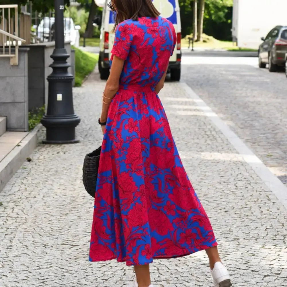Fez | Vestido cruzado con estampado floral